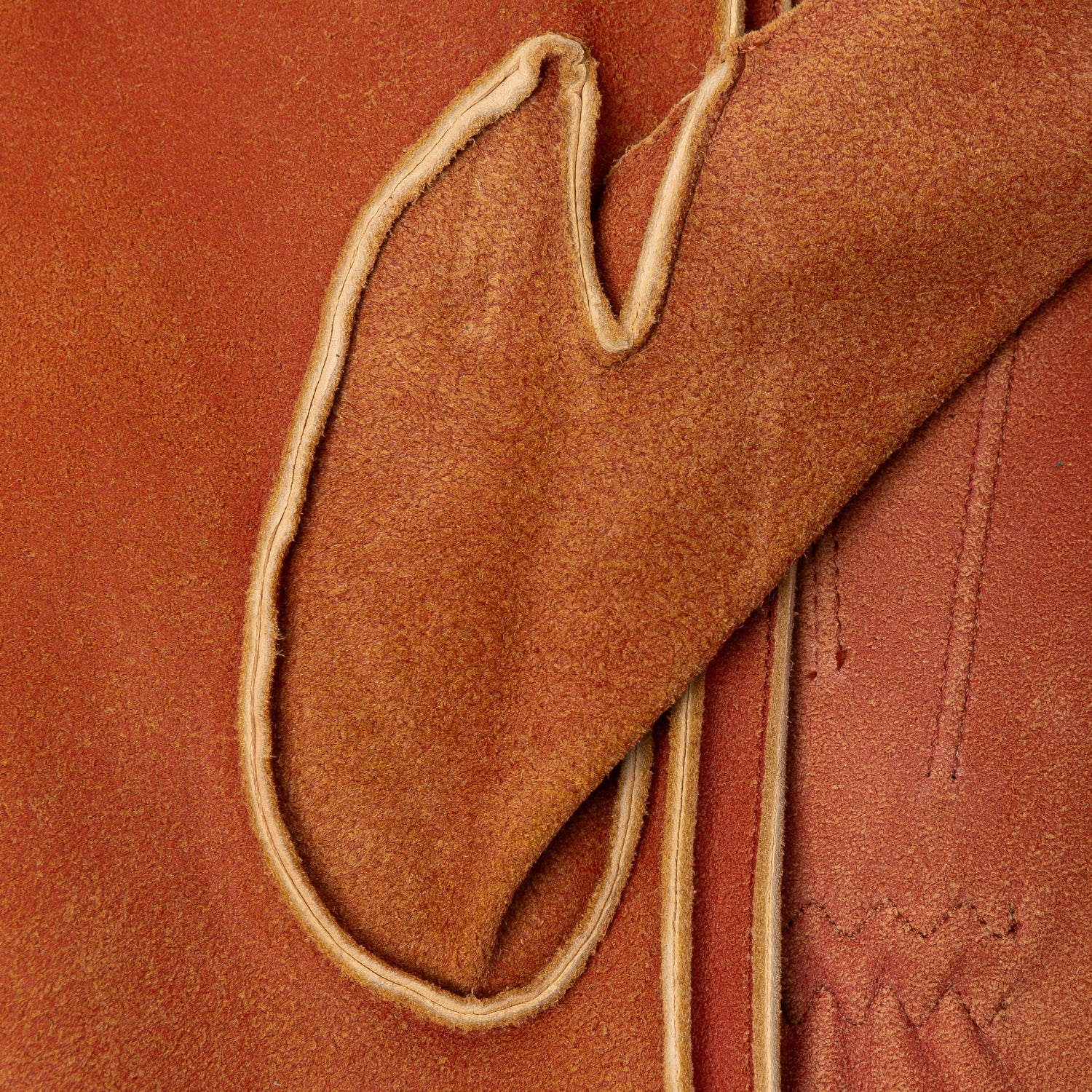 Handschuh "Belvedere" aus Hirschleder mit Kaschmirfutter - handgenäht